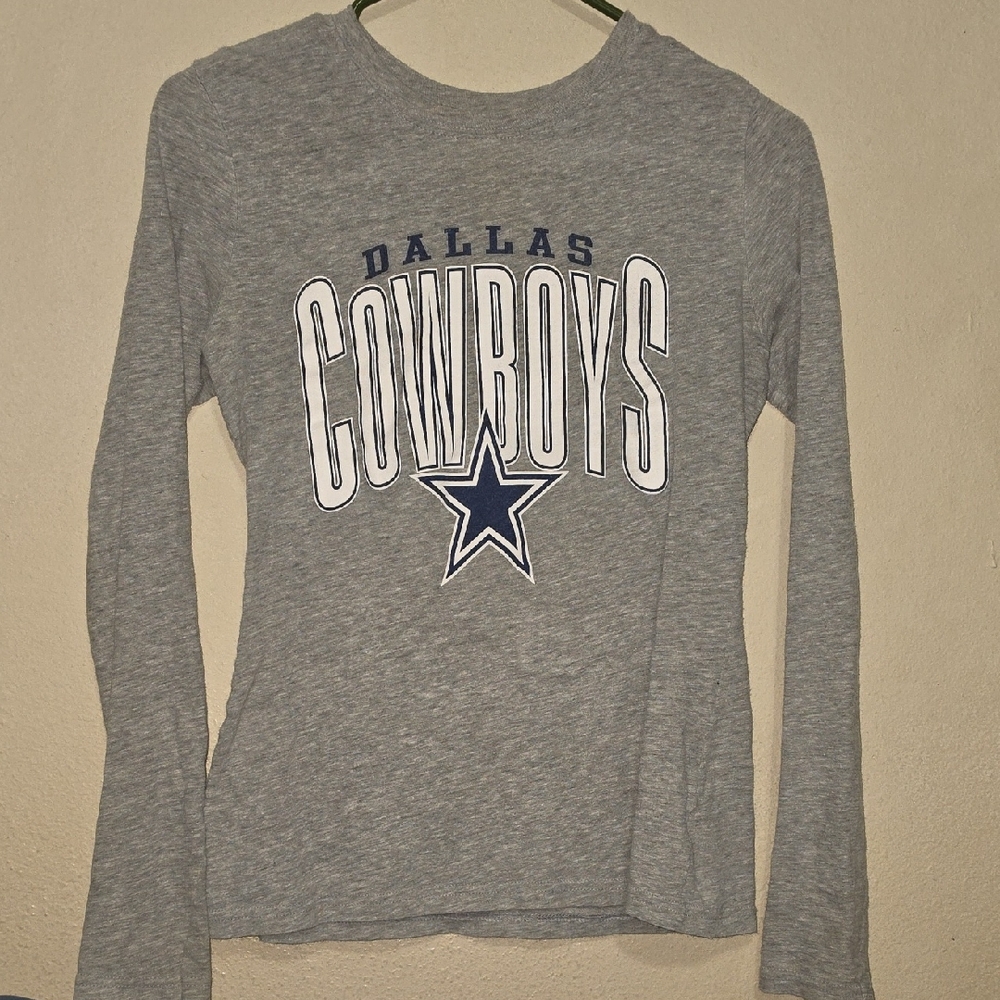 Dallas Cowboys Women's Gray Long Sleeve Tee